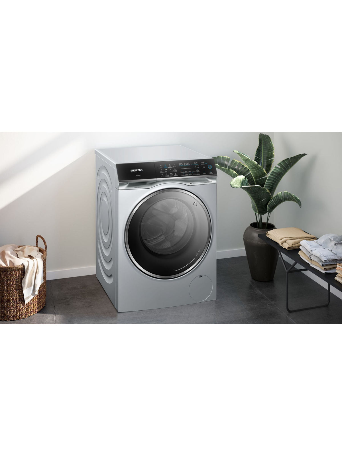 Siemens iQ700 WN54C2ATGB Washer Dryer 10.5kg/6kg 1400rpm Silver