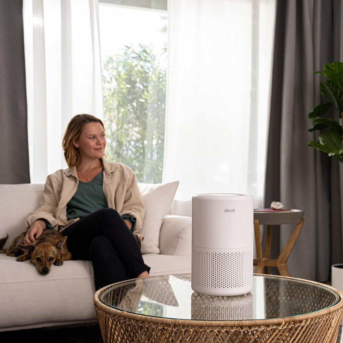 LEVOIT Core 200S Smart HEPA Air Purifier, 64m² Coverage - App & Alexa Control, Removes 99.97% Pollen, Dust, Odour & Smoke