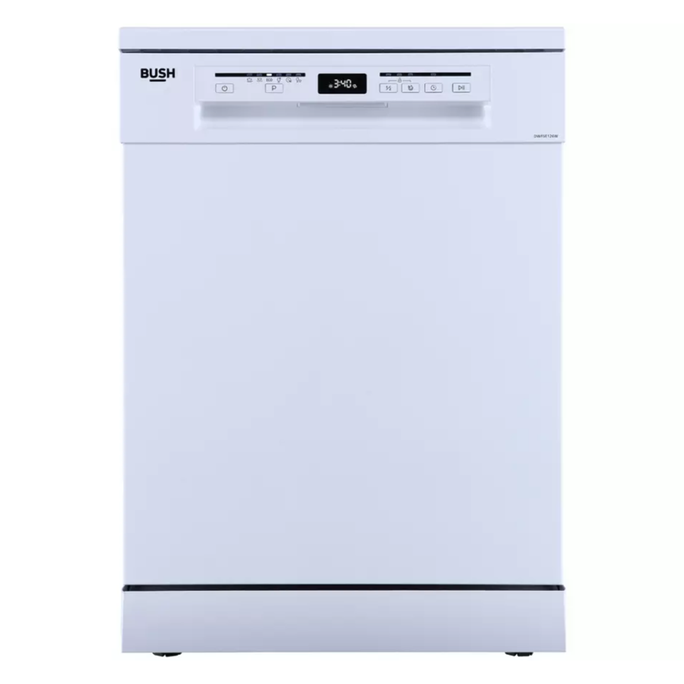 Bush DWFSE126W Full Size Dishwasher - White - E Rated  (EX-DISPLAY/C)
