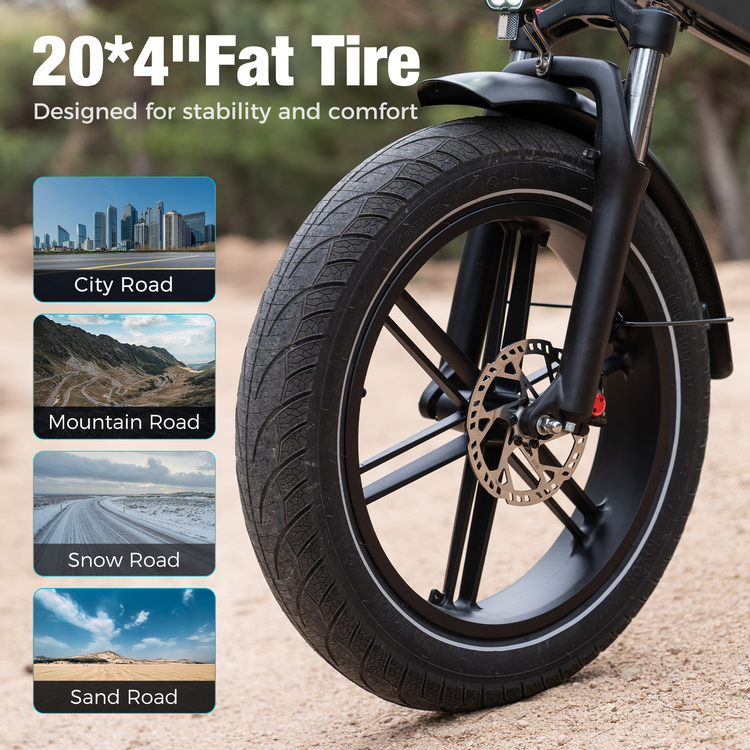 RV & Camping Set: 2-Pack Foldable Electric Bikes (250W, 48V, Dual Suspension)