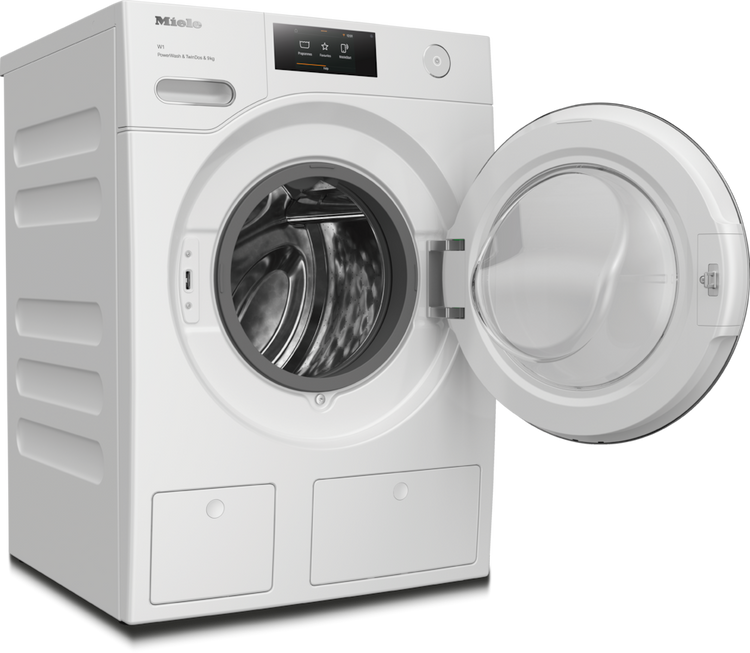 9kg Front-Load Washing Machine, 1600 rpm, Auto Detergent Dosing, Steam & WiFi, White