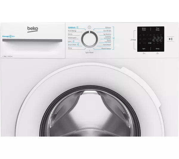 BEKO EnergySpin BM3WT3841W 8 kg 1400 Spin Washing Machine - White