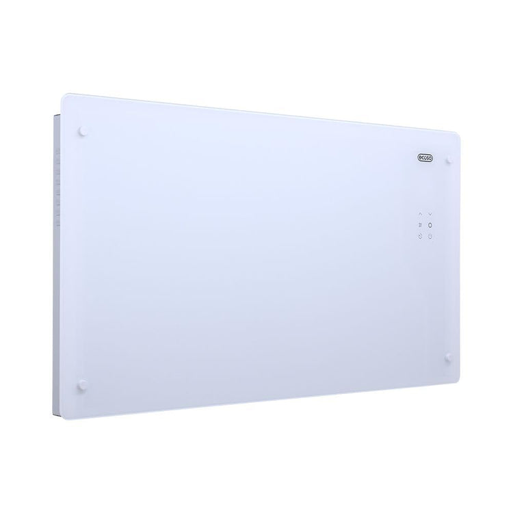 ECOSO 2500W White WiFi Glass Panel Smart Electric Heater Feet Plug 465x850