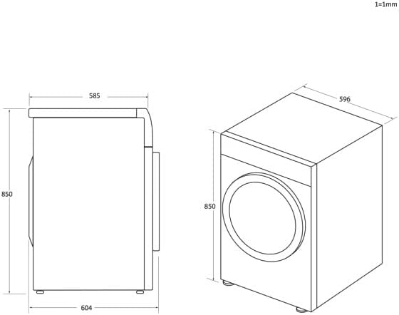 Hoover HREC9TE-80 9kg Condenser Tumble Dryer – B Energy Class, 14 Programmes, Freestanding, White