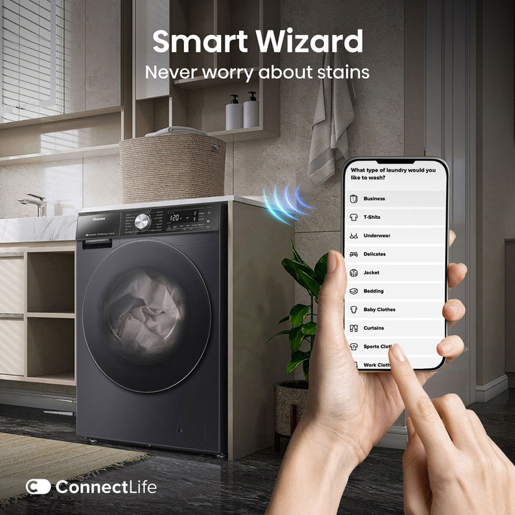 Hisense WD5S1045BB Washer Dryer 10.5kg/6kg Black