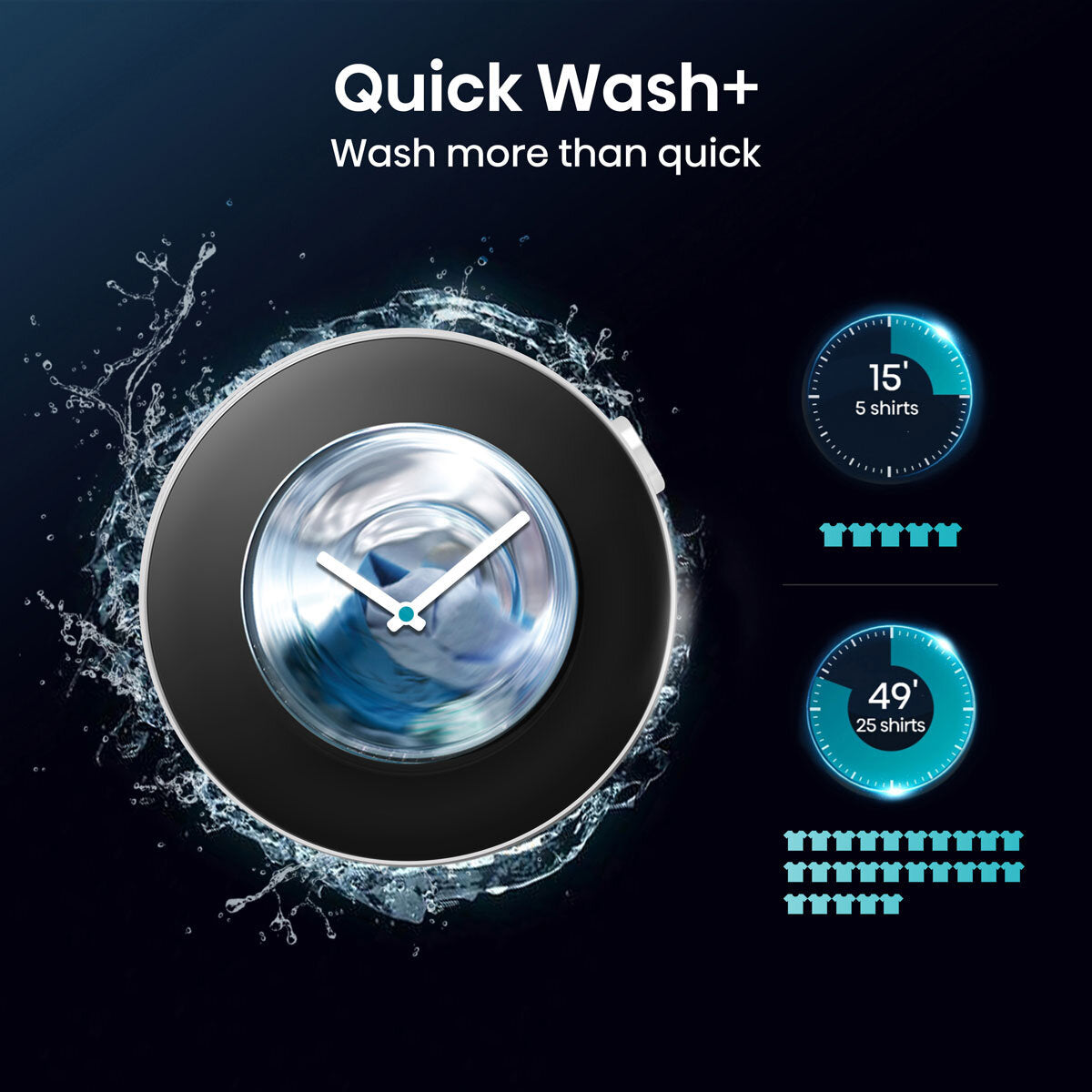 Hisense WD5S1045BB Washer Dryer 10.5kg/6kg Black