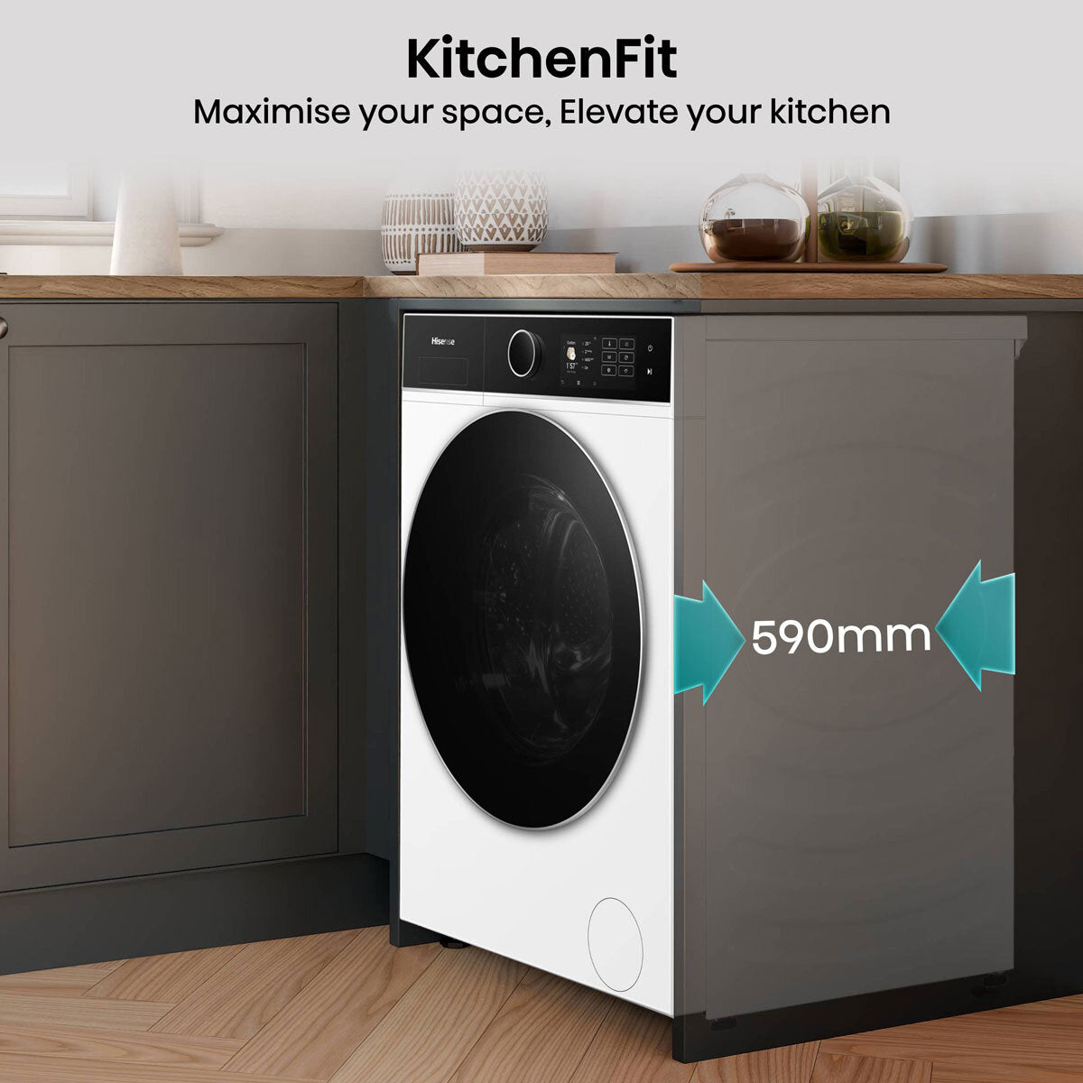 Hisense 5i Series WD5I1245BWR Washer Dryer 12kg/8kg White