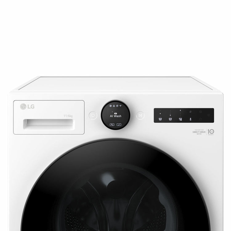 LG W4X7016TWB Washer Dryer 11kg/6kg White