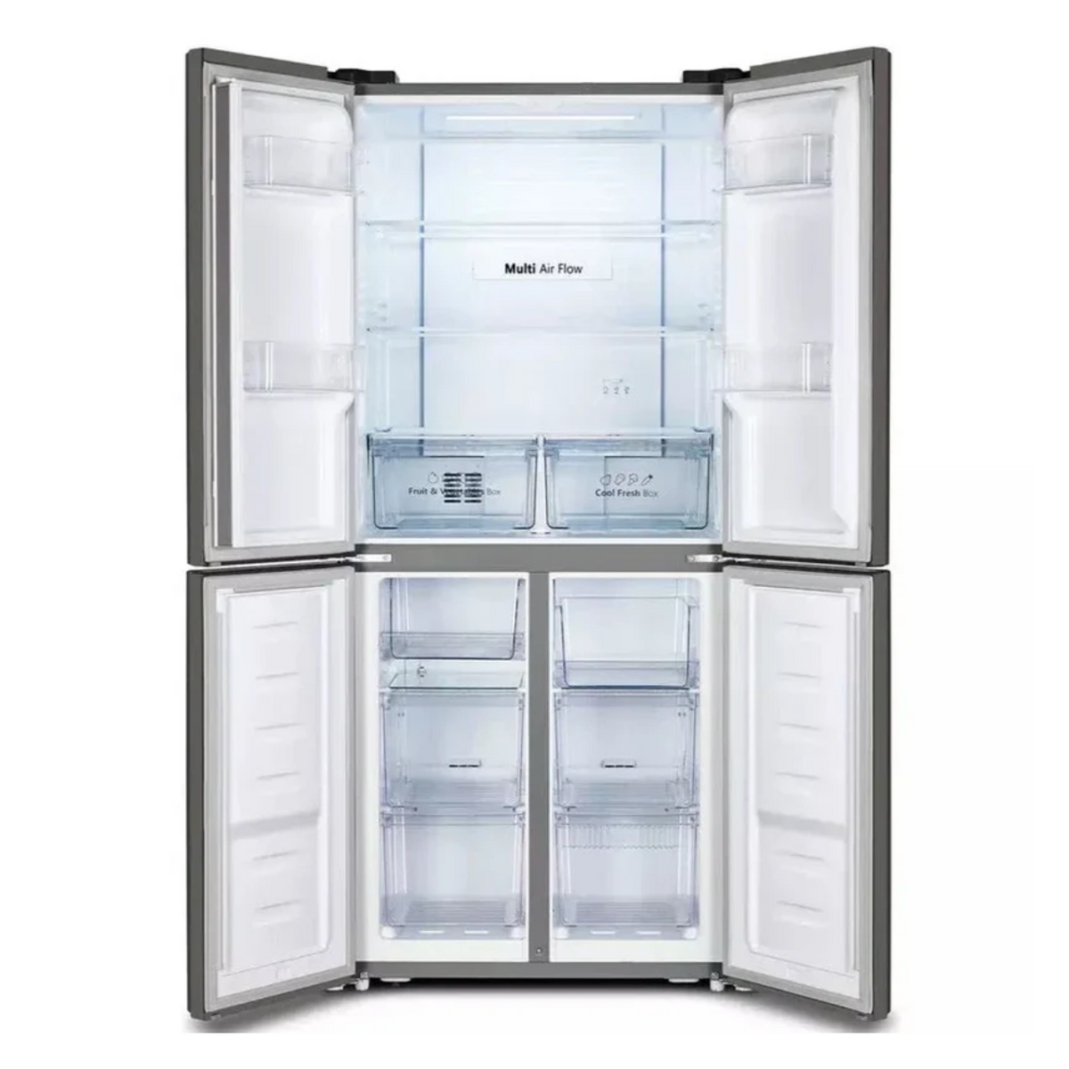 Fridgemaster MQ79394ES Total No Frost American Fridge Freezer - Silver - NEW
