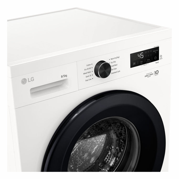 LG W4X1085NWK Freestanding Washer Dryer 8kg/5kg White