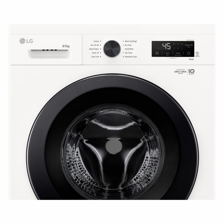 LG W4X1085NWK Freestanding Washer Dryer 8kg/5kg White