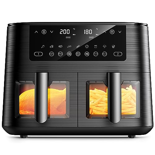 Dual-Air Fryer with Viewing Window, 9 L XL-Capacity