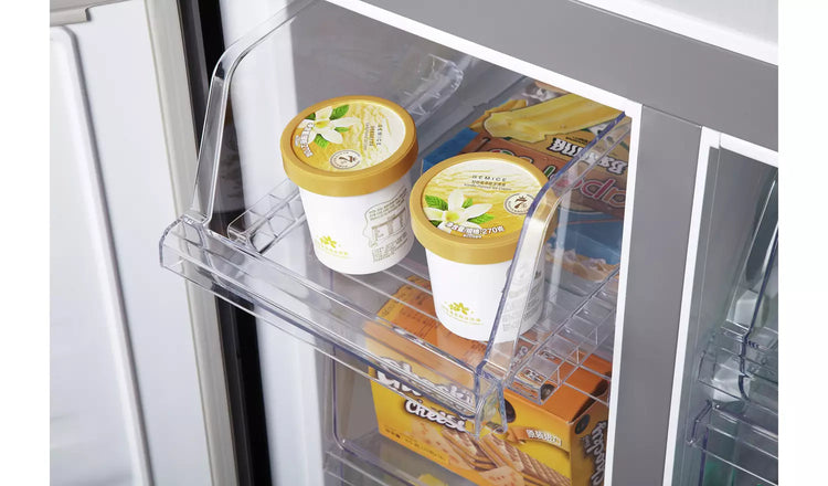 Fridgemaster MQ79394ES Total No Frost American Fridge Freezer - Silver - NEW