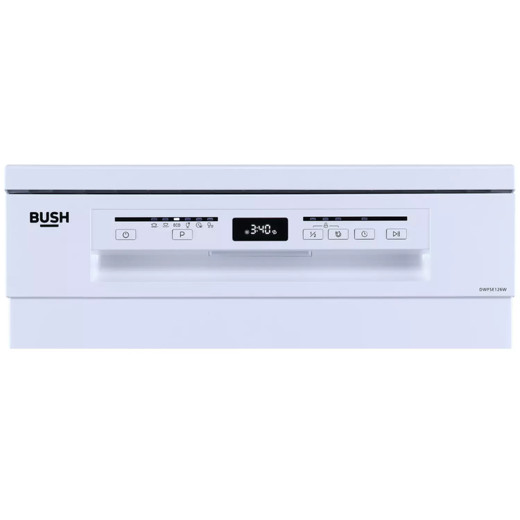 Bush DWFSE126W Full Size Dishwasher - White - E Rated  (EX-DISPLAY/C)