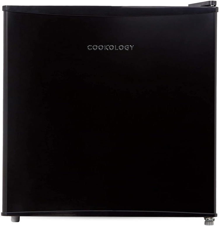 Cookology 45L Mini Fridge MFR45BK – Compact Countertop Fridge with Ice Box, Quiet 41dB, Ideal for Bedrooms, Offices & Student Rooms, Black