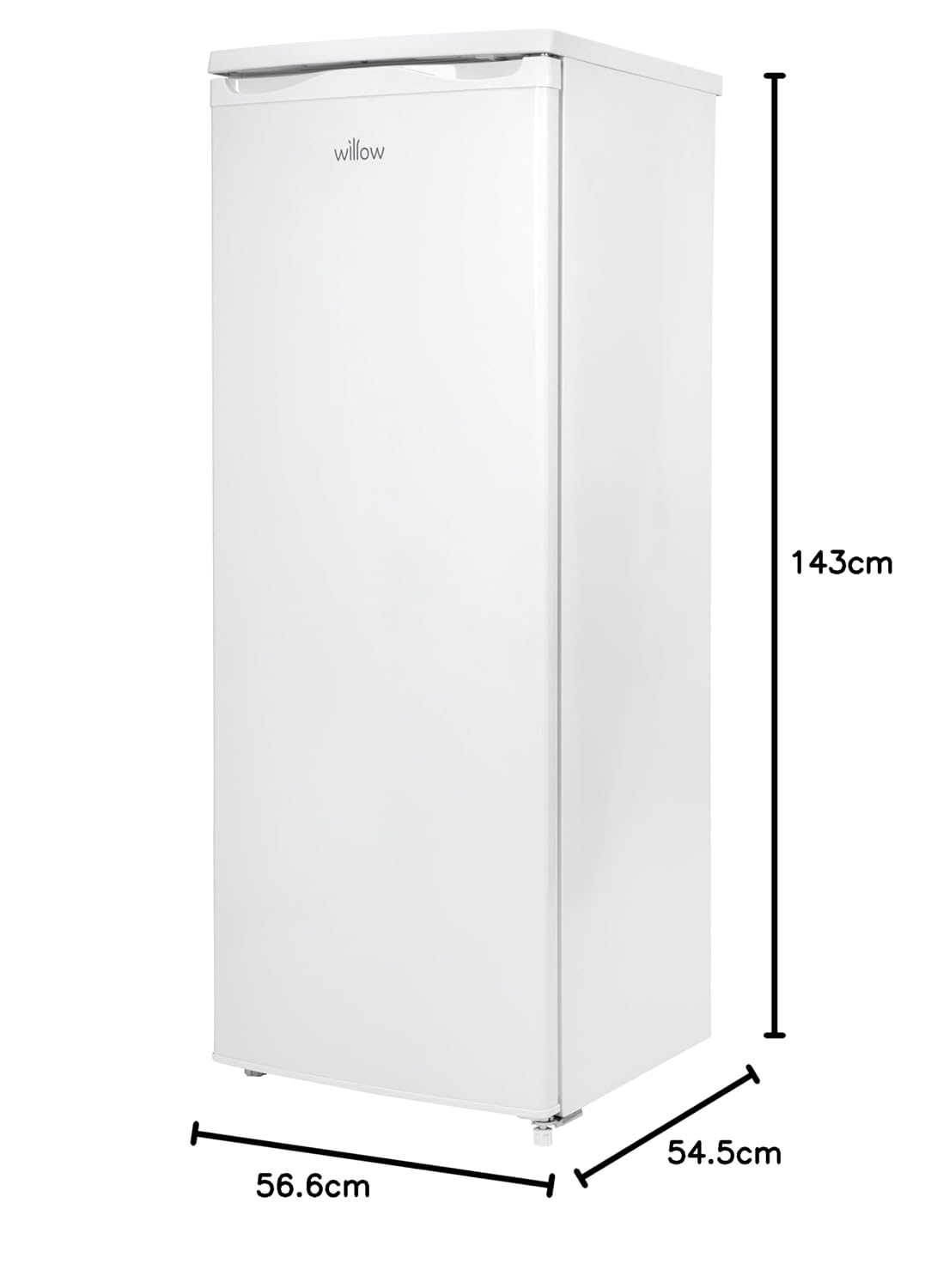Tall Larder Fridge Freestanding 241L White