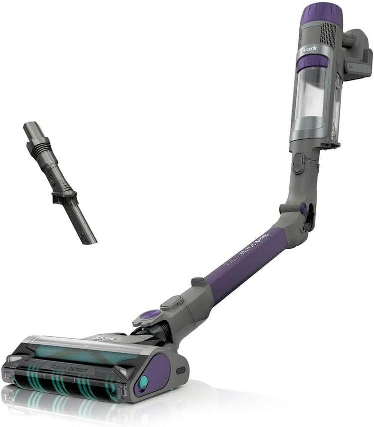 Shark PowerDetect Cordless Vacuum Cleaner, DuoClean Detect, Reverse Clean, Anti Hair Wrap Plus, Lightweight, 70 Min Runtime, Crevice & Multi-Surface Tools, Flexible, Handheld Mode, Purple IP1251UK