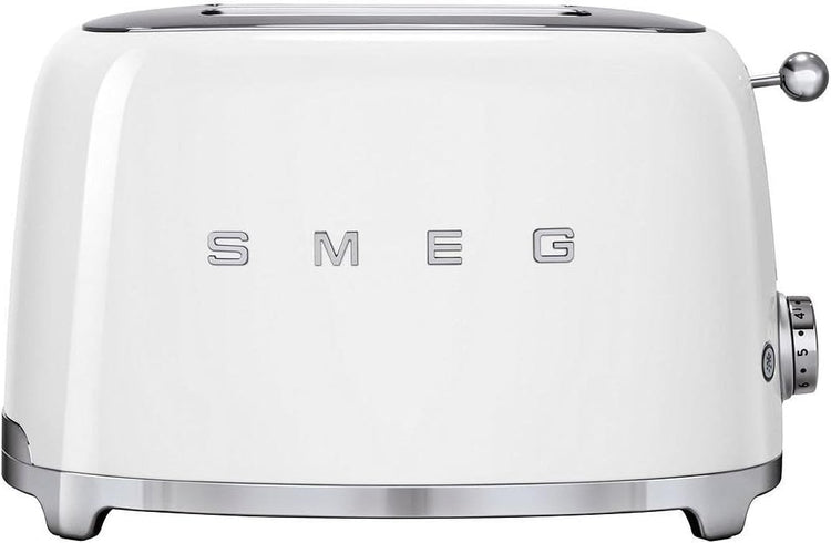Smeg TSF01WHUK 50's Style Retro 2 Slice Toaster - White