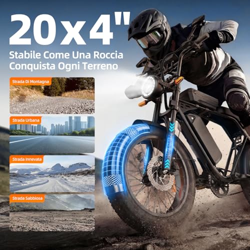 20 inch Fat Tyre Electric Bike, 48V 15Ah Removable Battery, 250W Motor, Dual Suspension