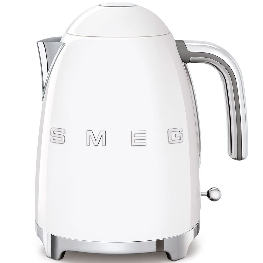 Smeg KLF03WHUK 1.7Ltr - 3kw Kettle and TSF01WHUK 2 Slice Toaster Set in White