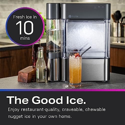 GE Profile Opal 2.0 XL Countertop Nugget Ice Maker Stainless Steel