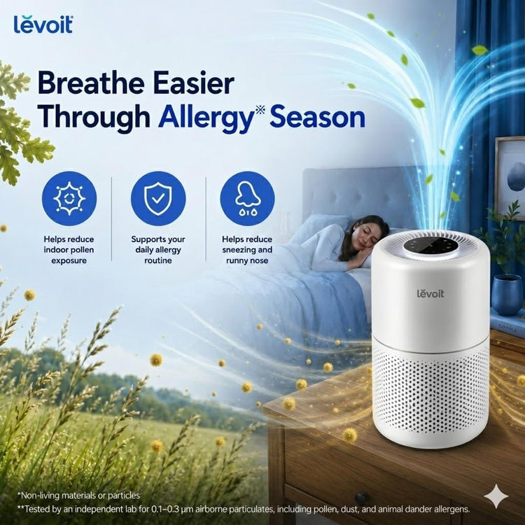 LEVOIT Core 200S Smart HEPA Air Purifier, 64m² Coverage - App & Alexa Control, Removes 99.97% Pollen, Dust, Odour & Smoke