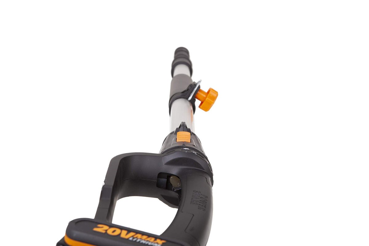 20V Cordless Pole Hedge Trimmer with 45cm Blade, Telescopic Shaft & Adjustable Head
