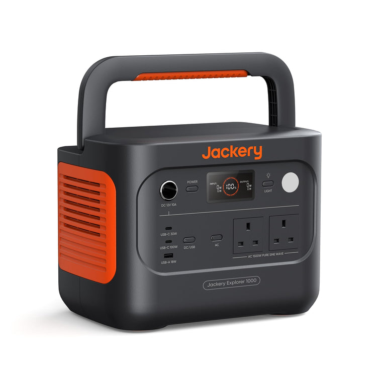 1070Wh Portable Power Station with 1500W Output, LiFePO4 Battery & Fast Charging