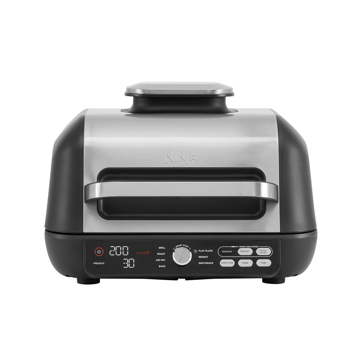 Ninja Foodi MAX PRO Health Grill, Flat Plate & Air Fryer 3.8L with Digital Cooking Probe, 7-in-1, Air Fry