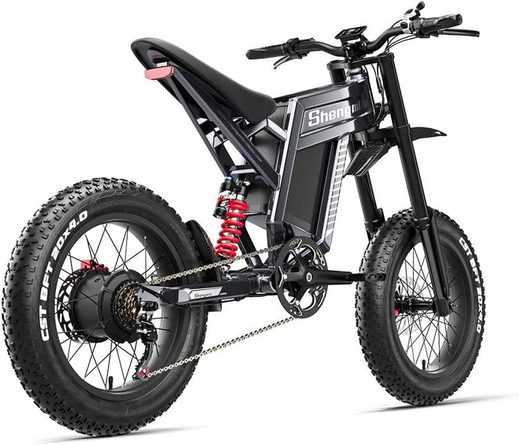 2-Pack Deal: 1800Wh Long Range Electric Bikes (Fat Tyres, 60V 30Ah, Full Suspension)