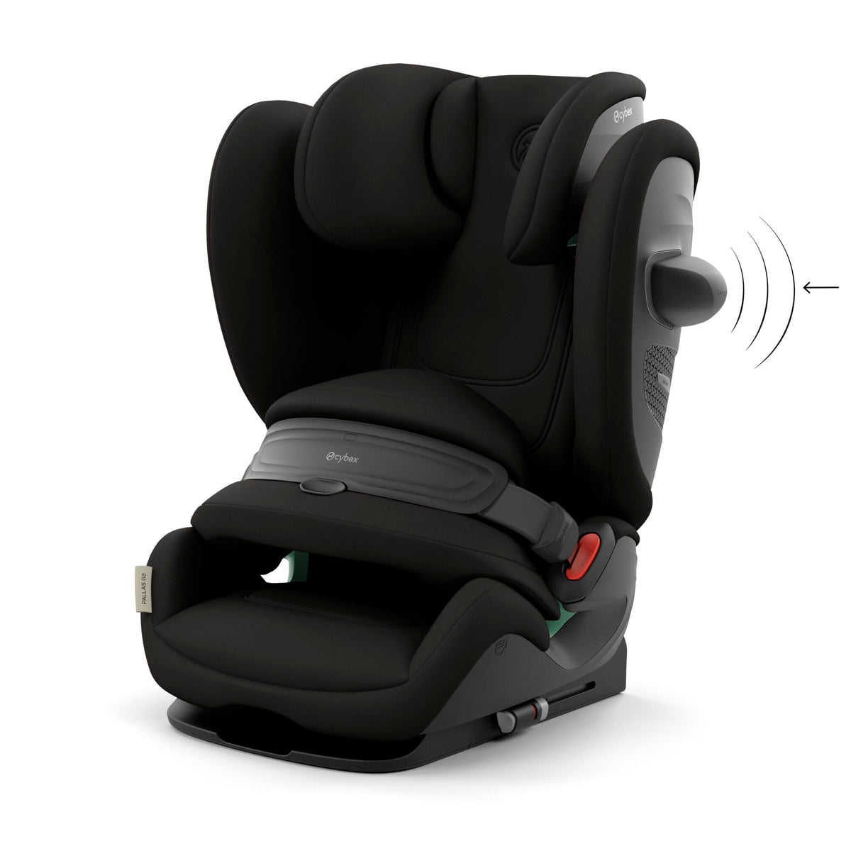 2-in-1 i-Size Child Car Seat with Impact Shield, ISOFIX & Side Protection - Black