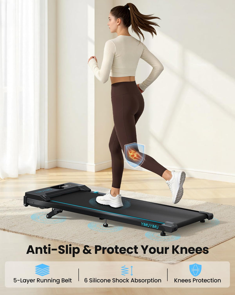 Portable Walking Pad with 8% Incline, App Control and 10 km/h Speed