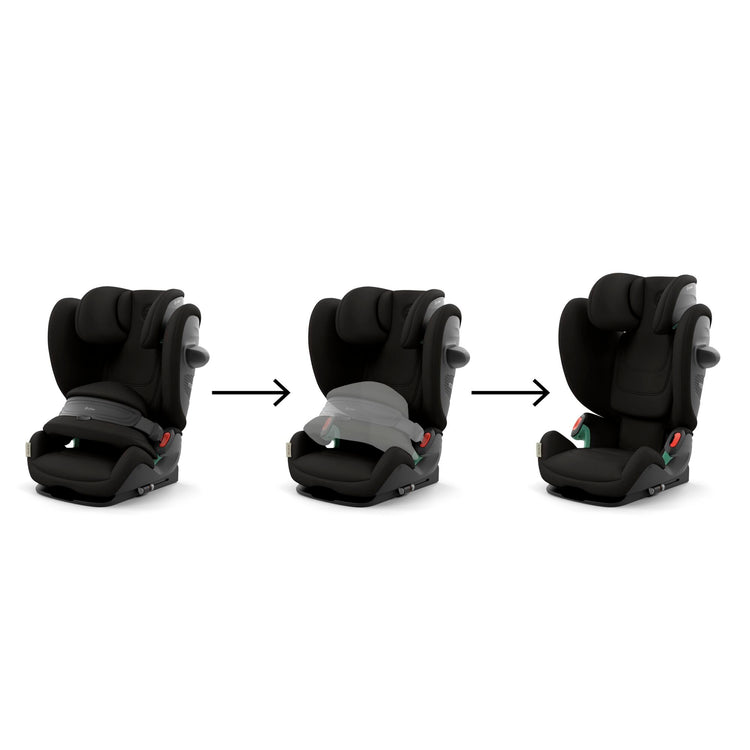 2-in-1 i-Size Child Car Seat with Impact Shield, ISOFIX & Side Protection - Black