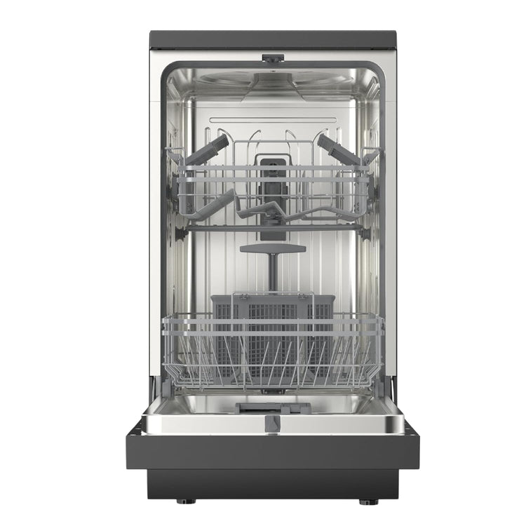 Freestanding Dishwasher 45cm 9 Place Settings 4 Programs Black