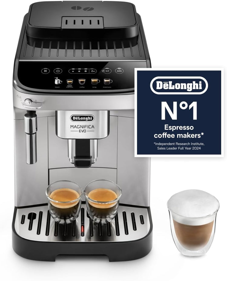 De'Longhi Magnifica Evo Next - Automatic Coffee Machine 13 Drinks Titanium