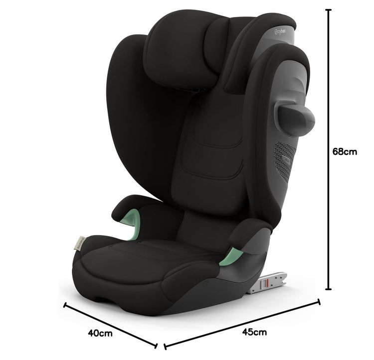 Foldable i-Size Child Car Seat with ISOFIX, Adjustable Headrest & Side Protection - Black