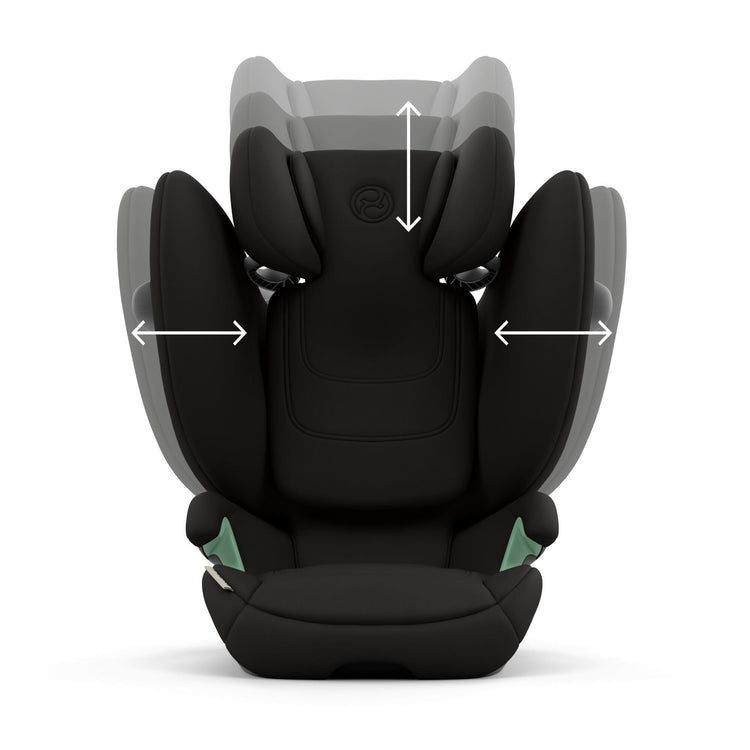 Foldable i-Size Child Car Seat with ISOFIX, Adjustable Headrest & Side Protection - Black