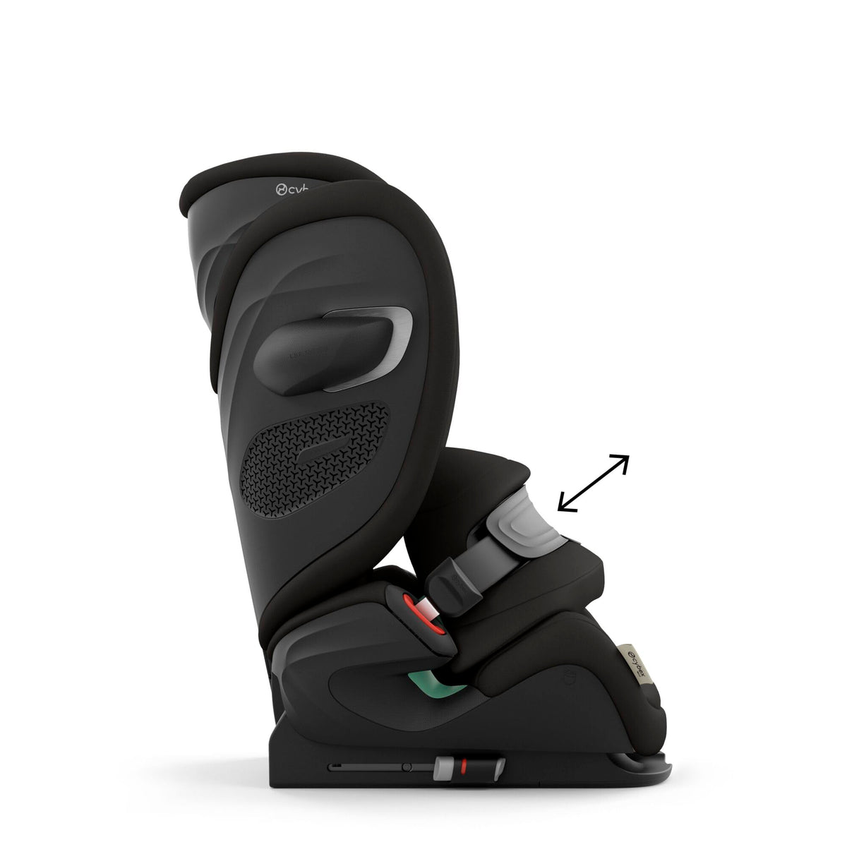 2-in-1 i-Size Child Car Seat with Impact Shield, ISOFIX & Side Protection - Black