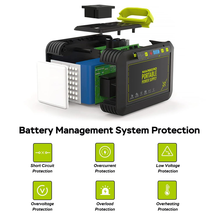 MARBERO Portable Power Station 24,000mAh/ 88.8Wh, 120W Peak Solar Generator
