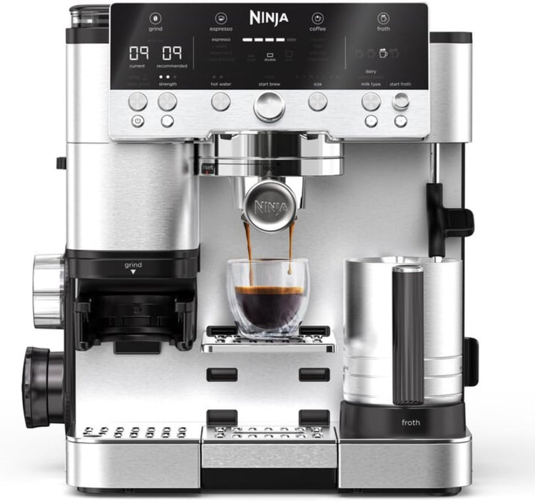 Ninja Luxe Premier 3-in-1 Coffee Machine, Silver ES601UK