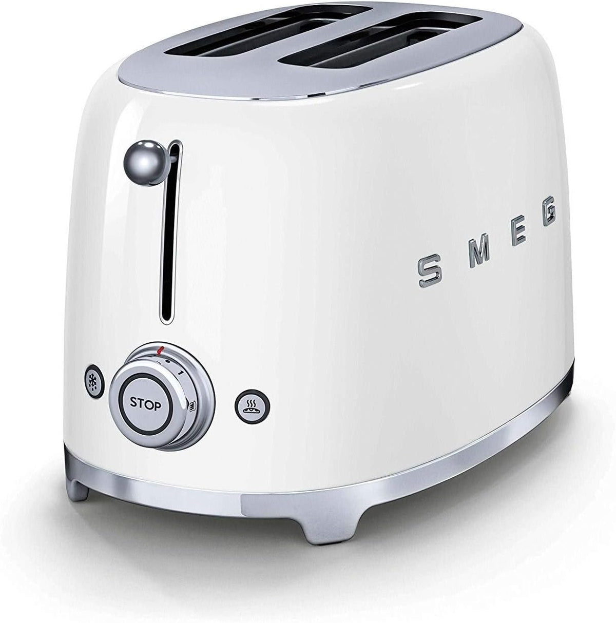 Smeg TSF01WHUK 50's Style Retro 2 Slice Toaster - White