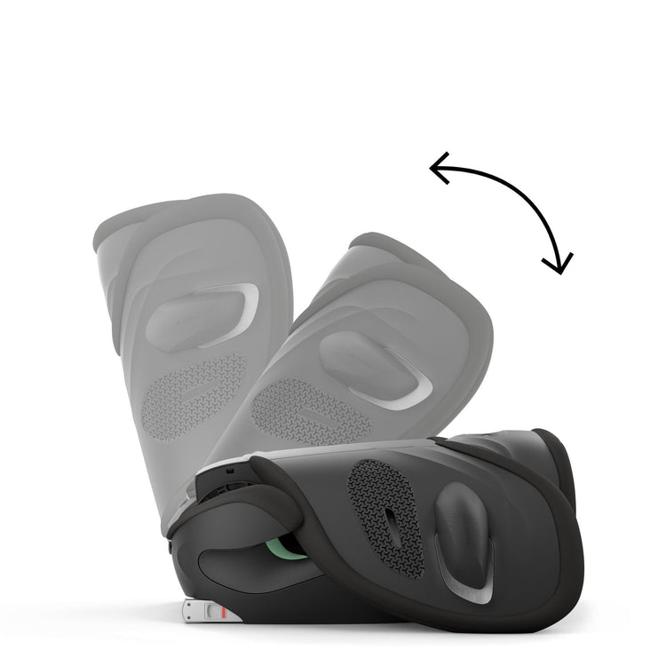 Foldable i-Size Child Car Seat with ISOFIX, Adjustable Headrest & Side Protection - Black