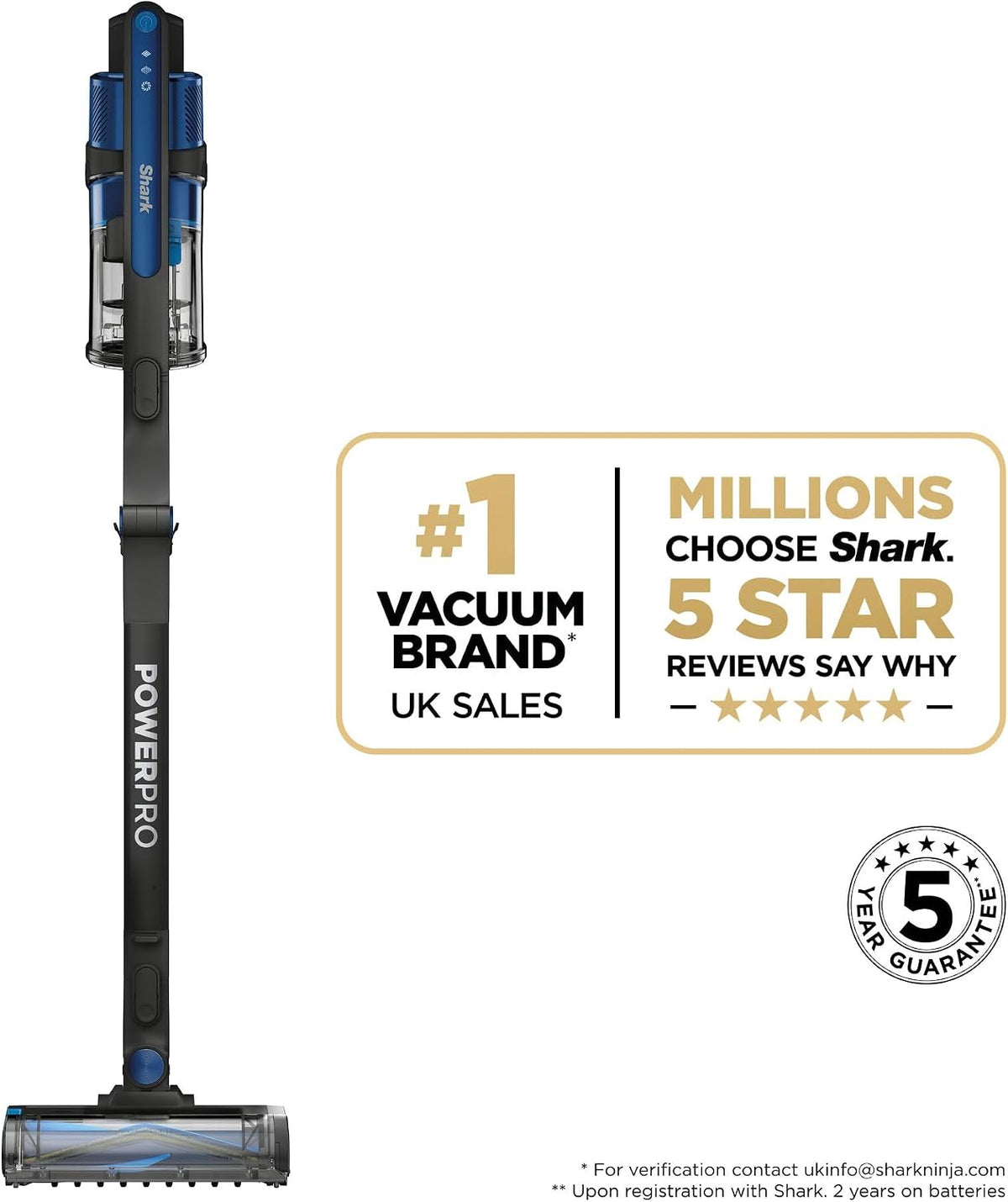 Shark PowerProPet Cordless Stick Vacuum with Reveal Technology, IZ381UKT