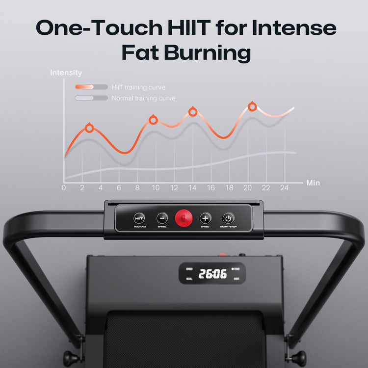 2-in-1 Foldable Treadmill with 9% Incline and Walking Pad Mode