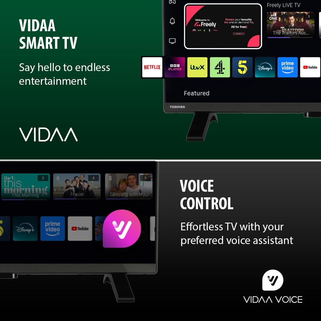 Toshiba 40LV2553DB 40 Inch Full HD VIDAA Smart TV with Freely