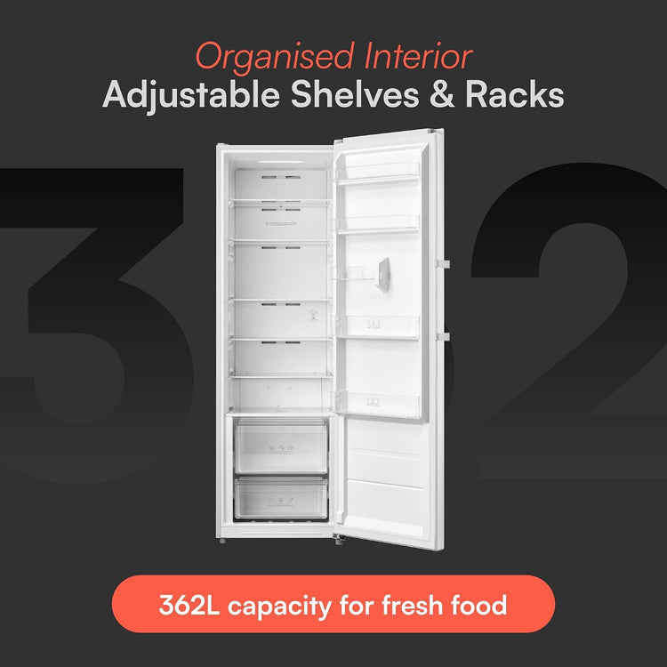 Freestanding Larder Fridge 362L Frost Free White