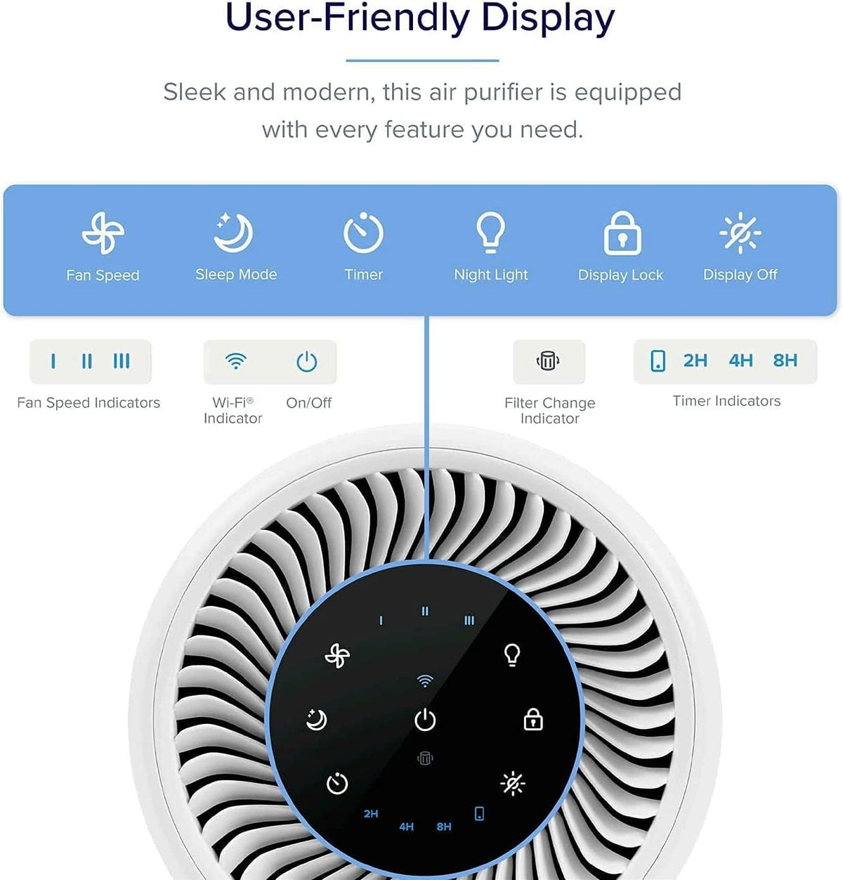LEVOIT Core 200S Smart HEPA Air Purifier, 64m² Coverage - App & Alexa Control, Removes 99.97% Pollen, Dust, Odour & Smoke