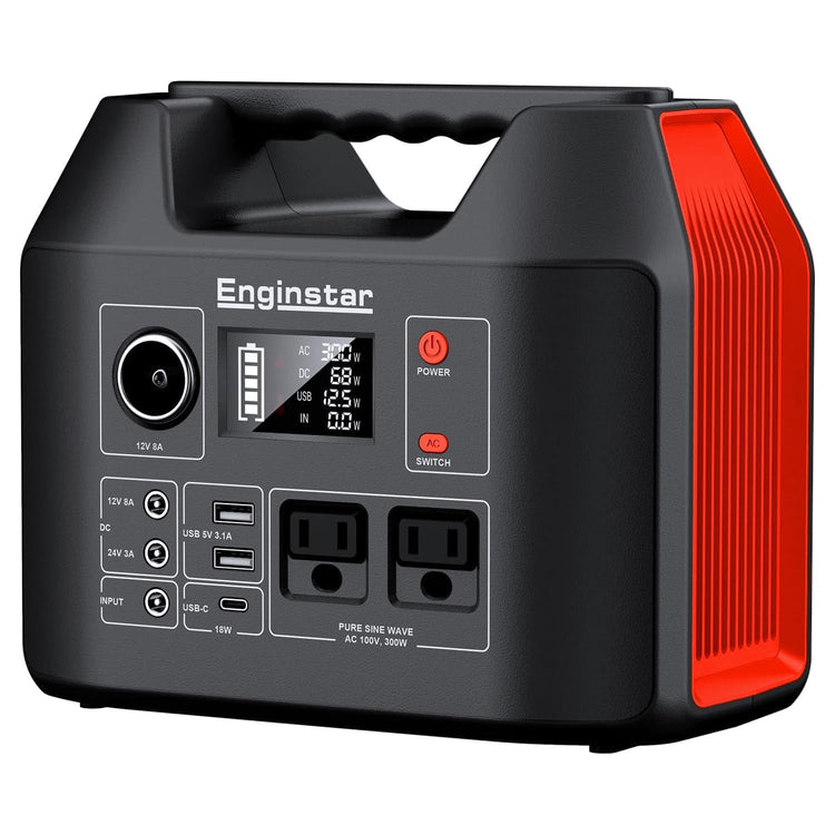 Portable Power Station 300W 296Wh Solar Generator