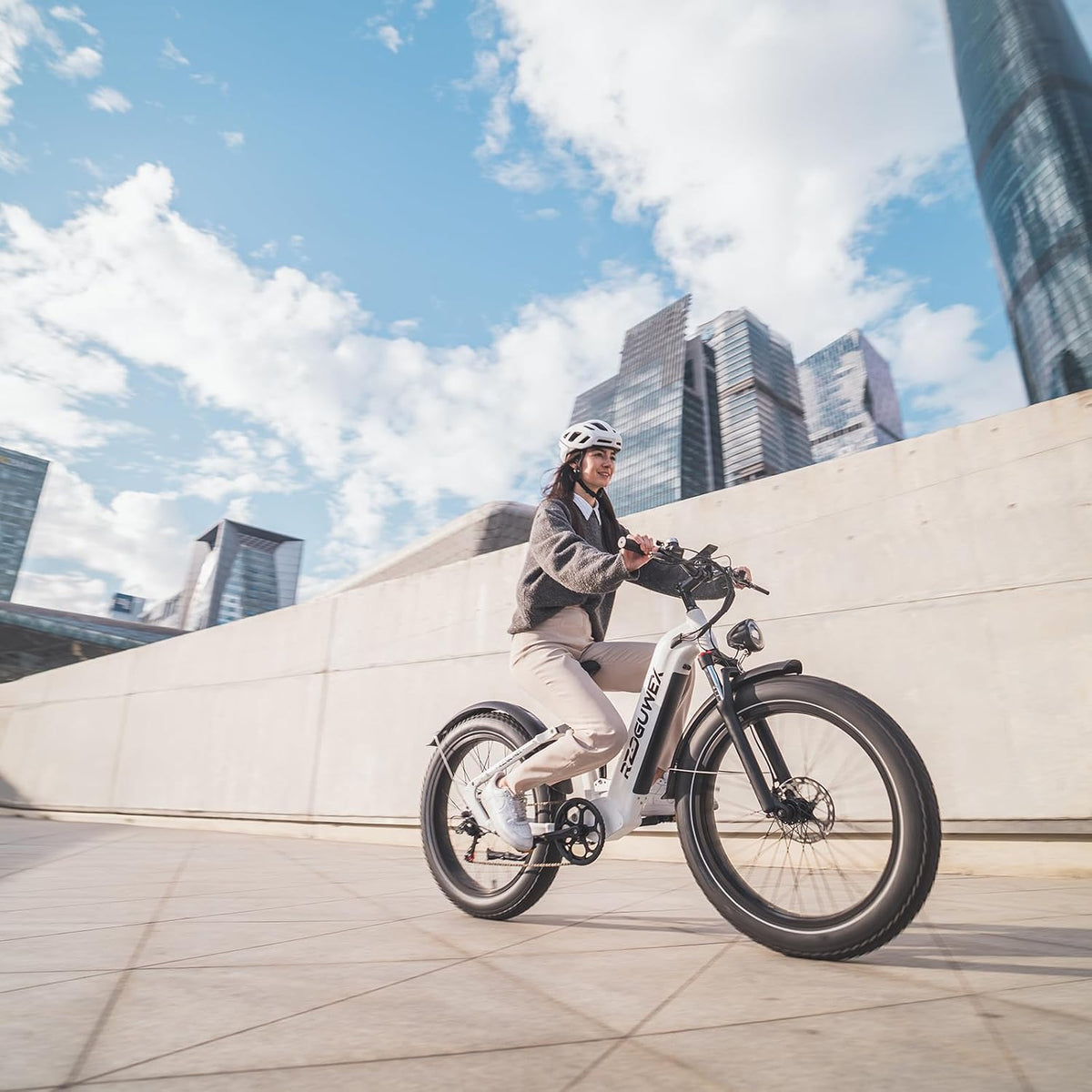 Trail-Blazer Twin Pack: Two 26" Electric Mountain Bikes in White (48V 25Ah)