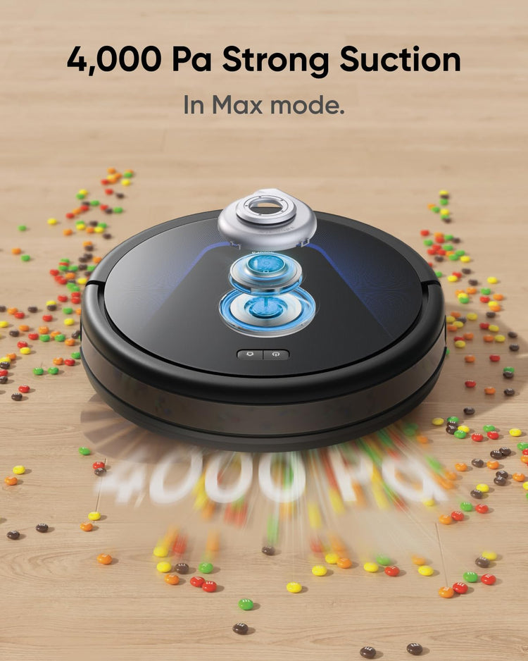 eufy G50 Robot Vacuum Cleaner with 4,000 Pa Strong Suction, Pro-Detangle Comb, Roller Brush